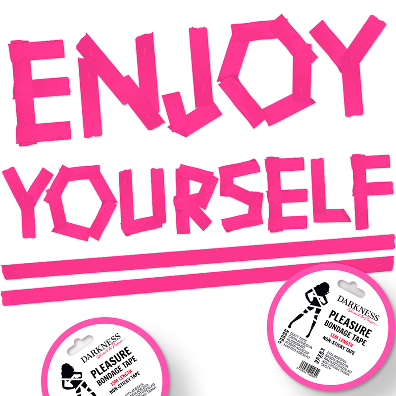 DARKNESS - FITA ADESIVA ROSA ANTIDERRAPANTE 15 M