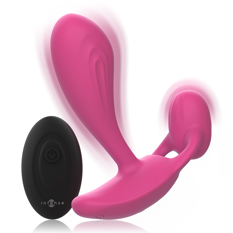 VIBRADOR DUO ANAL-PERINEO, VAGINAL-CLITÓRIS COM CONTROLE REMOTO