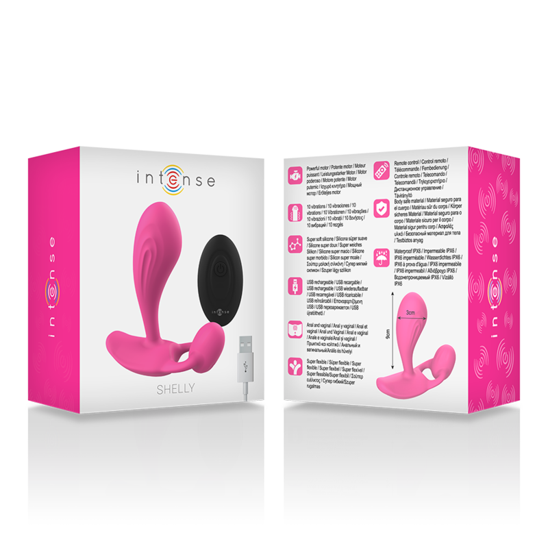 VIBRADOR DUO ANAL-PERINEO, VAGINAL-CLITÓRIS COM CONTROLE REMOTO