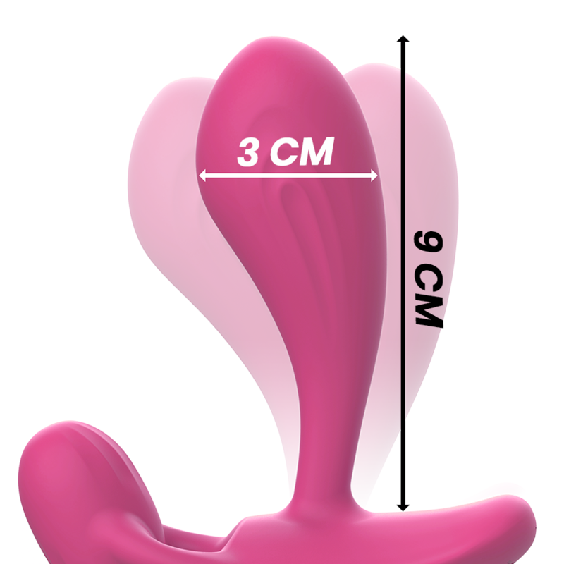 VIBRADOR DUO ANAL-PERINEO, VAGINAL-CLITÓRIS COM CONTROLE REMOTO