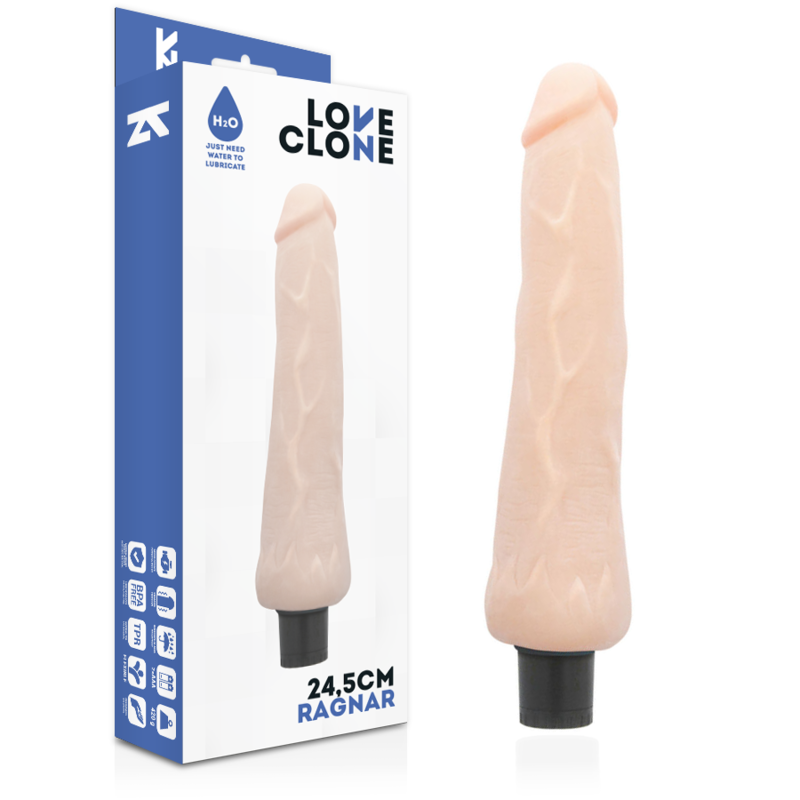 RAGNAR VIBRADOR AUTOLUBRIFICANTE REALISTA 24,5 CM