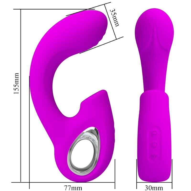 SIBEL VIBRADOR SPOT G + ESTIMULADOR CLITORIANO