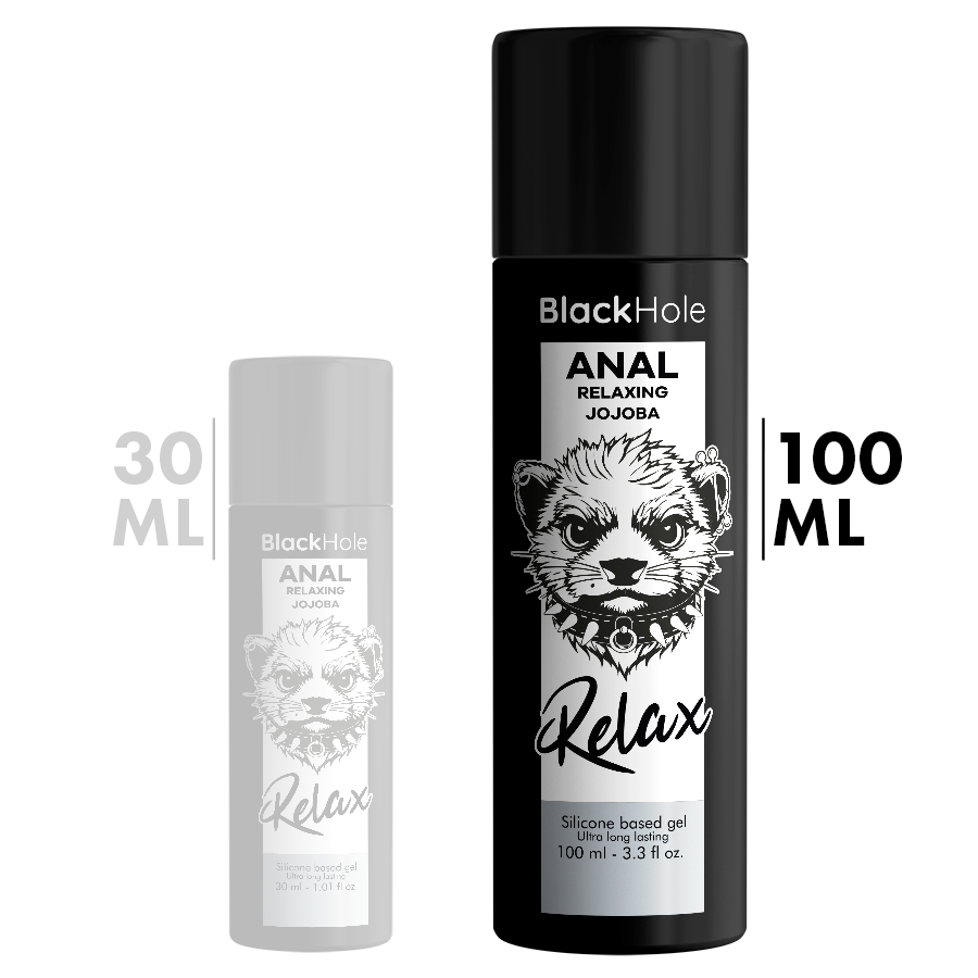 BLACK HOLE - ANAL RELAXANTE LUBRIFICANTE A BASE DE SILICONE COM JOJOBA