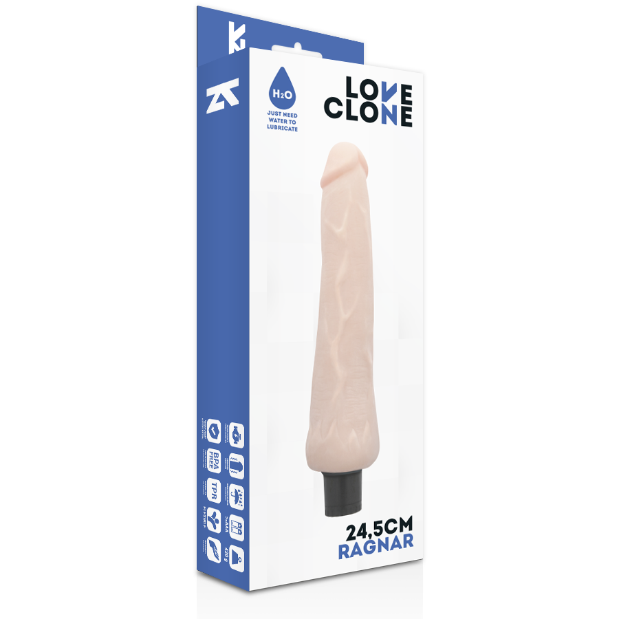 RAGNAR VIBRADOR AUTOLUBRIFICANTE REALISTA 24,5 CM